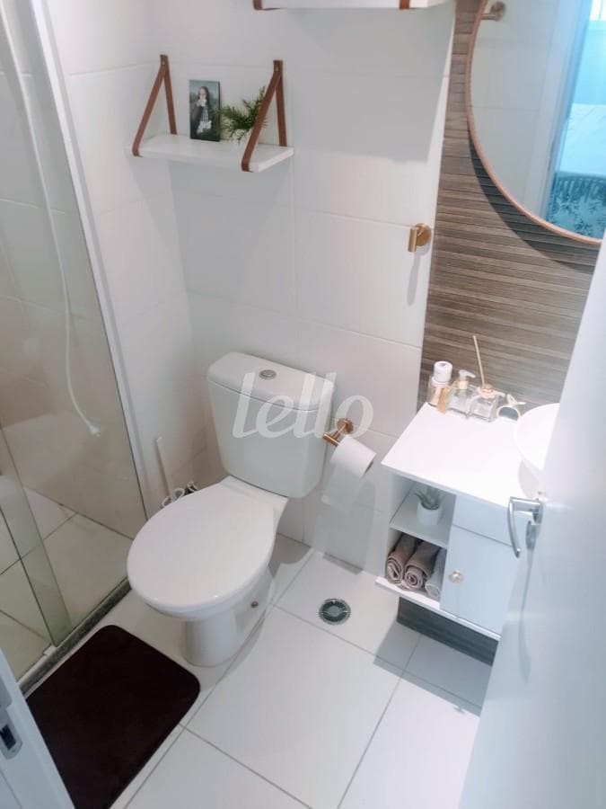 BANHEIRO de Apartamento com 24 m² em Vila Cláudia - São Paulo