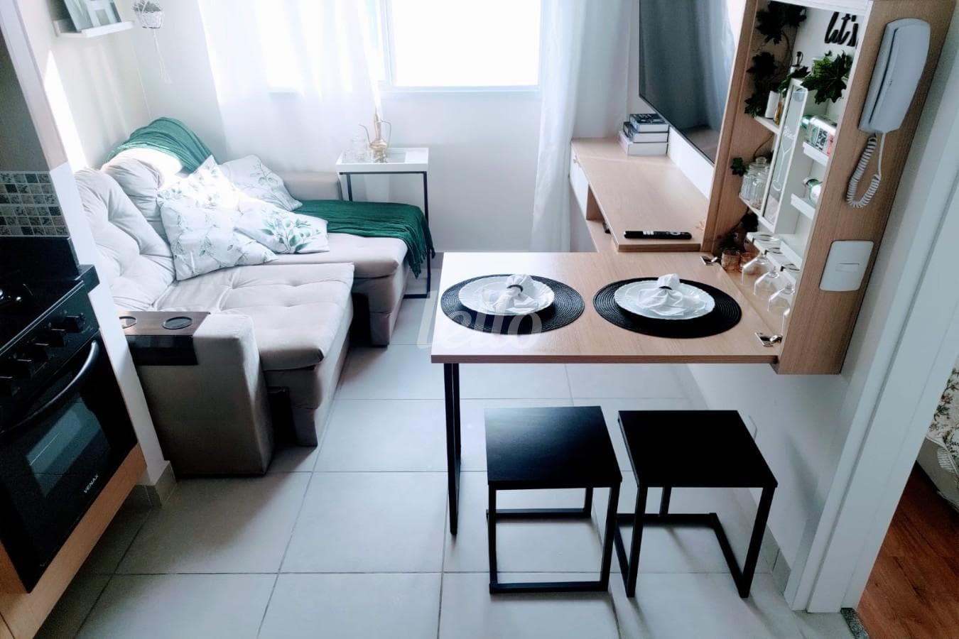 SALA E COZINHA de Apartamento com 24 m² em Vila Cláudia - São Paulo