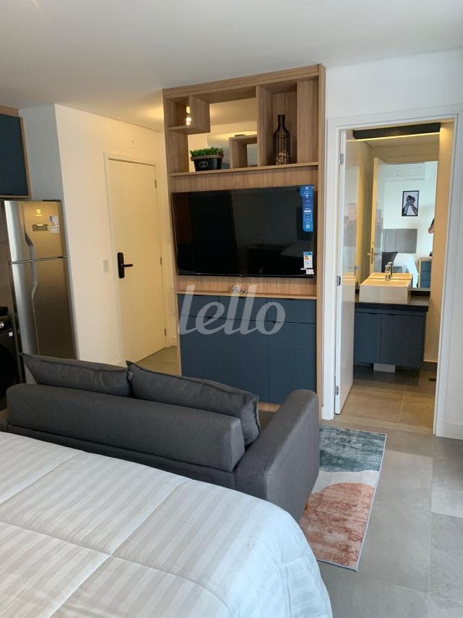 AMBIENTES CONJUGADOS de Apartamento Studio com 31 m² em Tatuapé - São Paulo