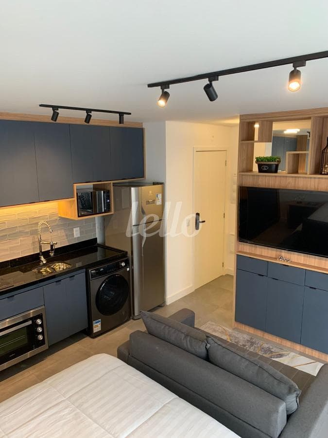 AMBIENTES CONJUGADOS de Apartamento Studio com 31 m² em Tatuapé - São Paulo