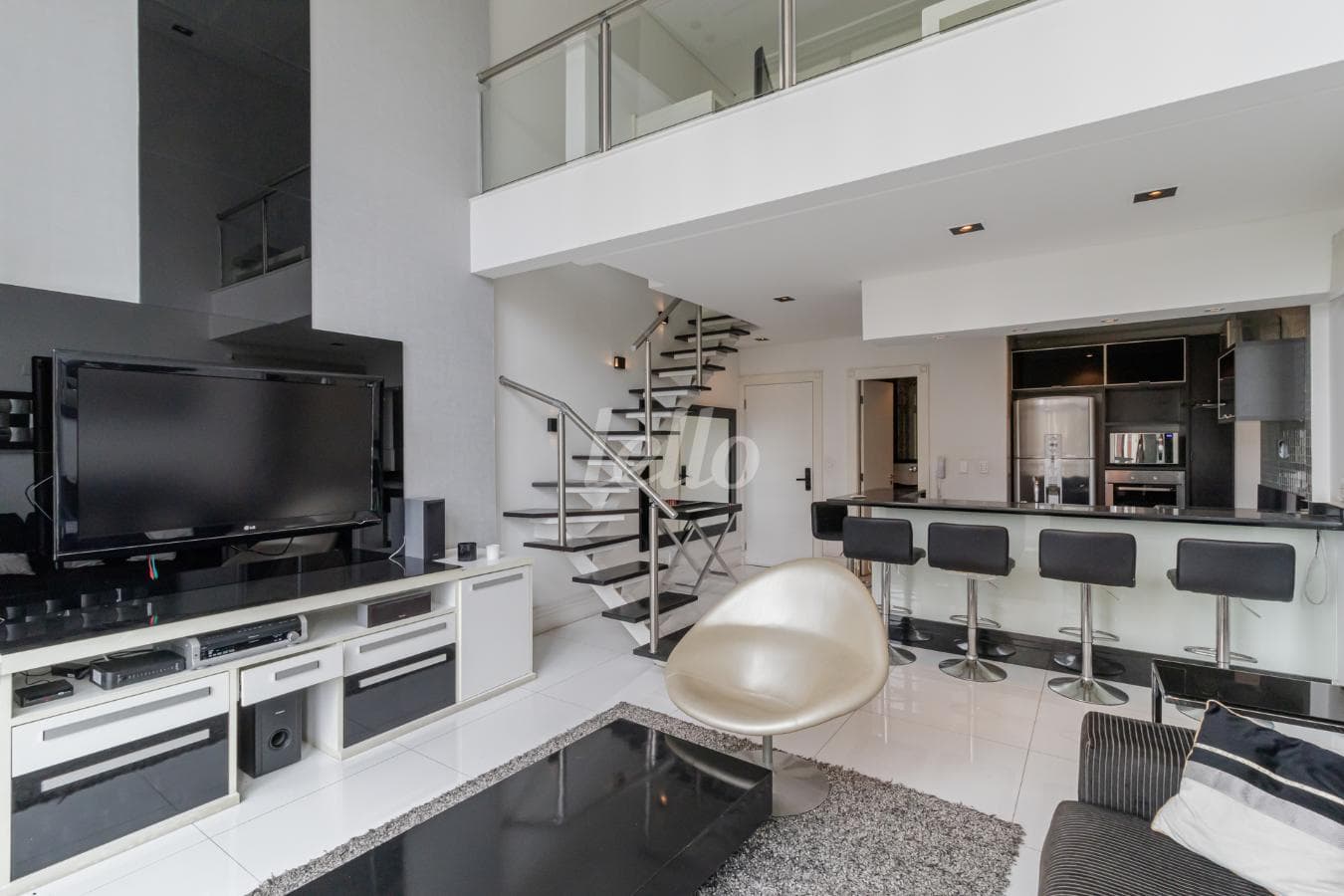 SALA de Apartamento Duplex com 96 m² em Jardim Anália Franco - São Paulo