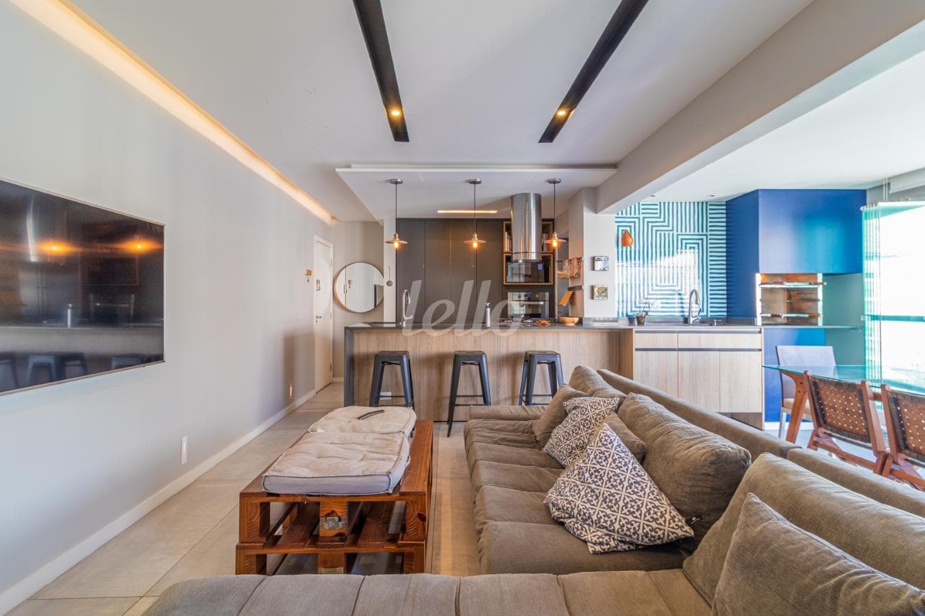SALA de Apartamento com 71 m² em Jardim Fonte do Morumbi - São Paulo