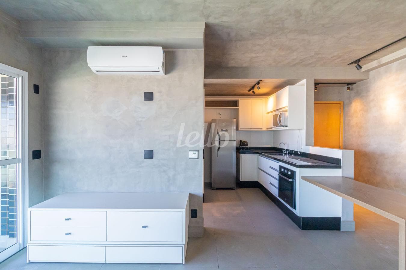 SALA de Apartamento Studio com 55 m² em Vila Regente Feijó - São Paulo