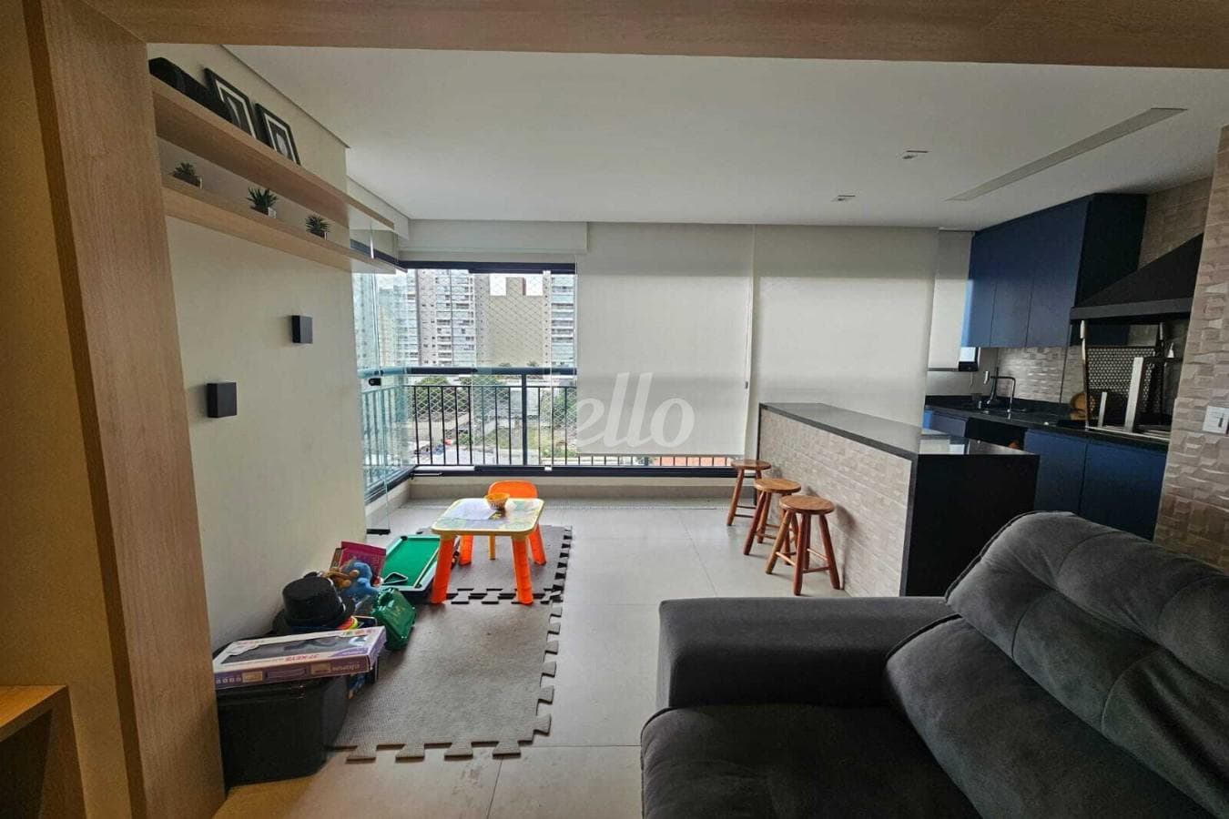 AMBIENTES INTEGRADOS de Apartamento com 85 m² em Parque São Jorge - São Paulo