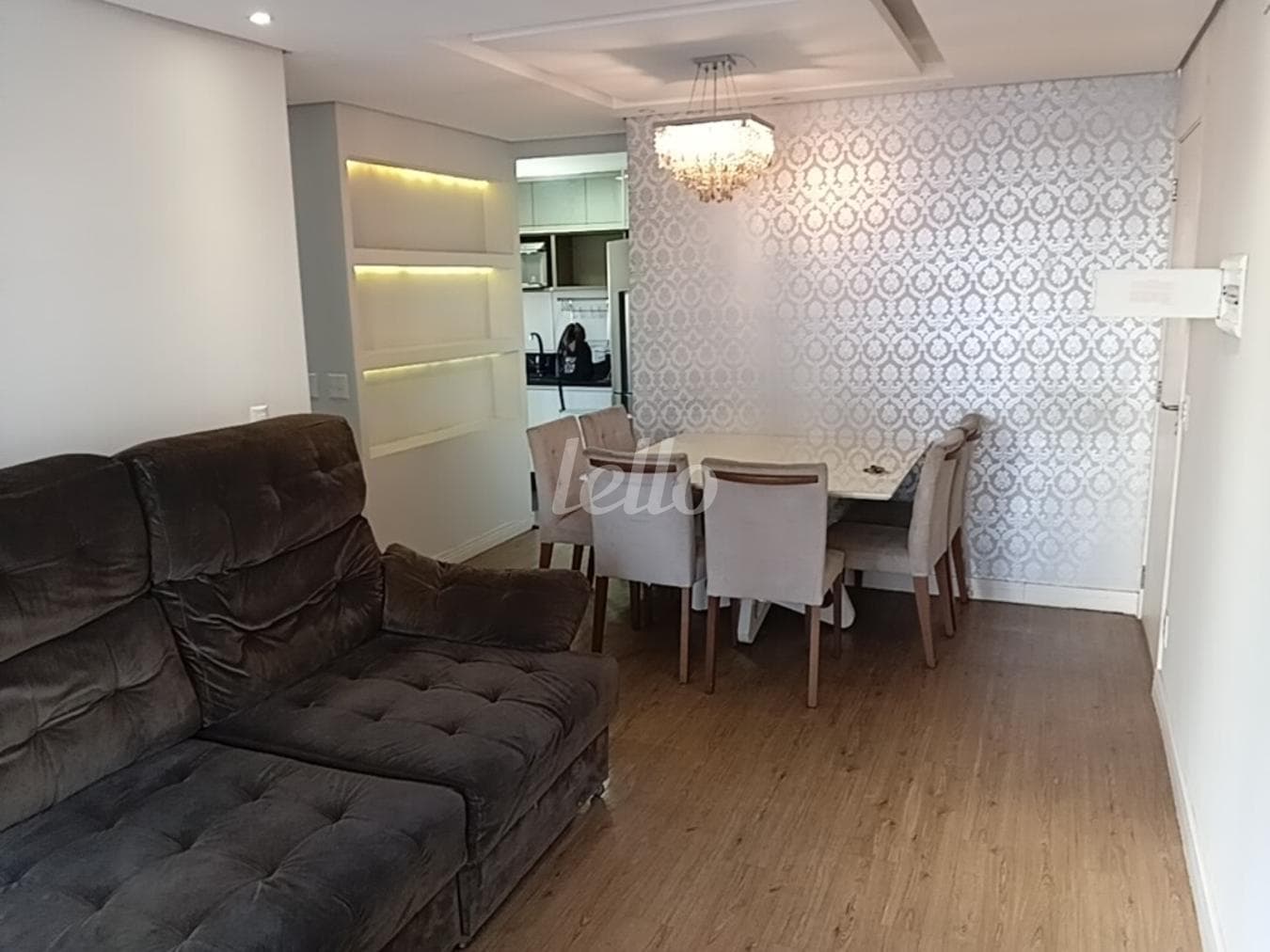1-SALA E HALL DE DISTRIBUIÇÃO-003.JPG de Apartamento com 69 m² em Maranhão - São Paulo