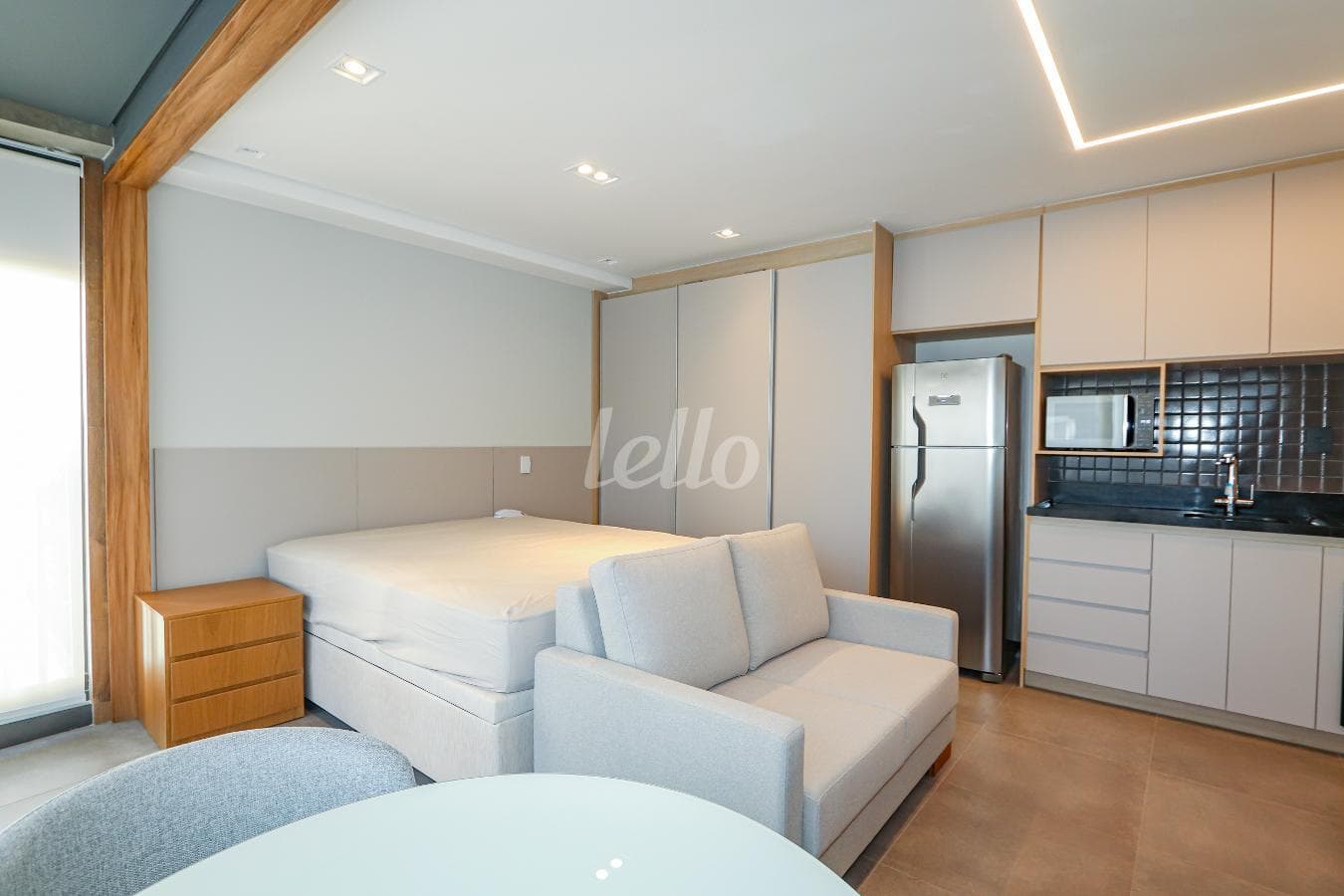 SALA de Apartamento Studio com 34 m² em Vila Gomes Cardim - São Paulo