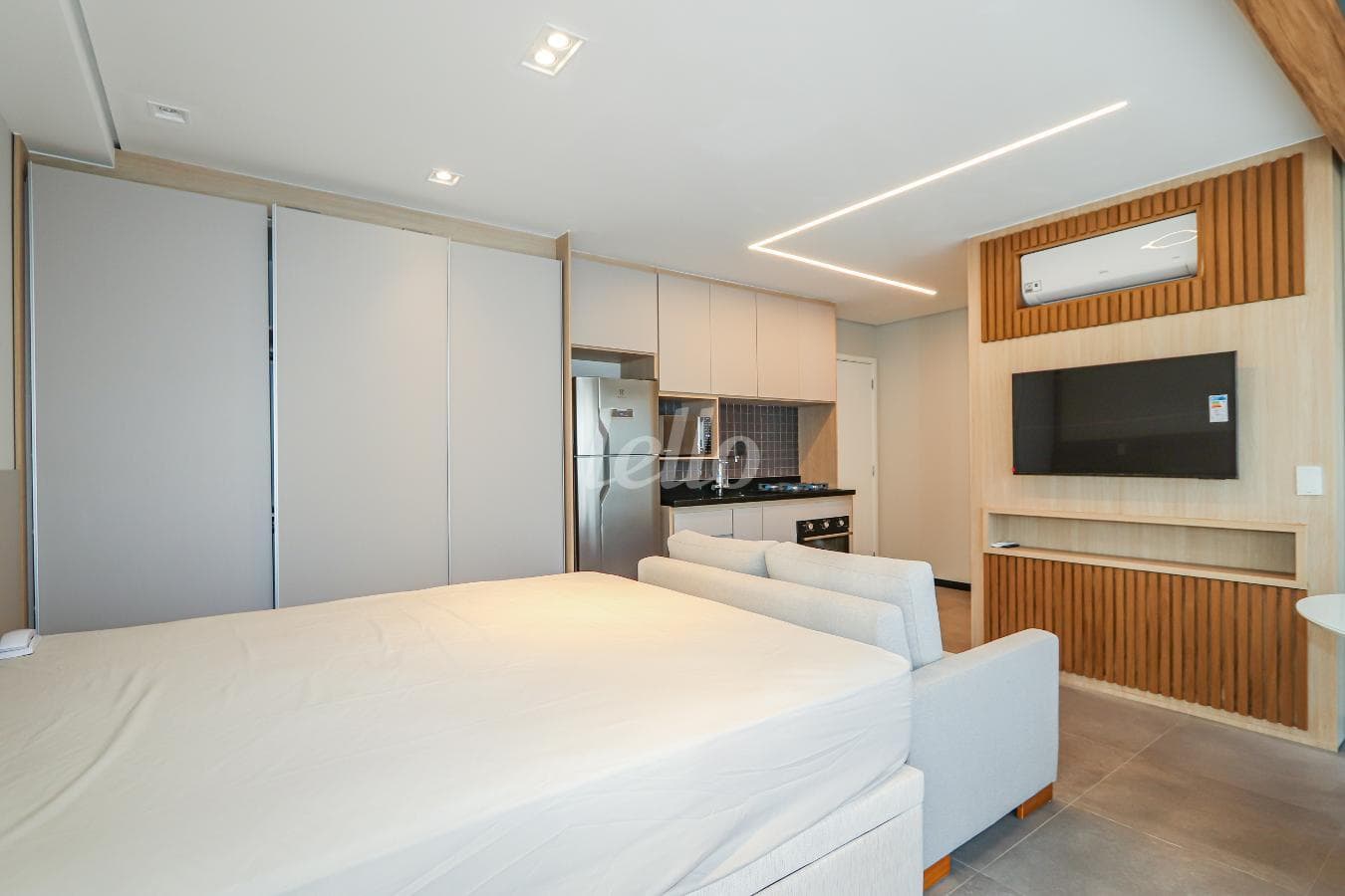 DORMITORIO de Apartamento Studio com 34 m² em Vila Gomes Cardim - São Paulo