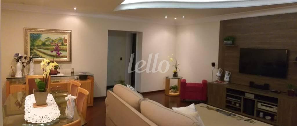 SALA DOIS AMBIENTES de Apartamento com 138 m² em Tatuapé - São Paulo