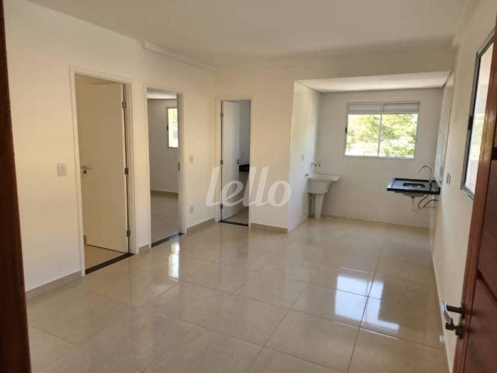 SALA 2 AMBIENTES de Apartamento com 35 m² em Cidade Mãe do Céu - São Paulo