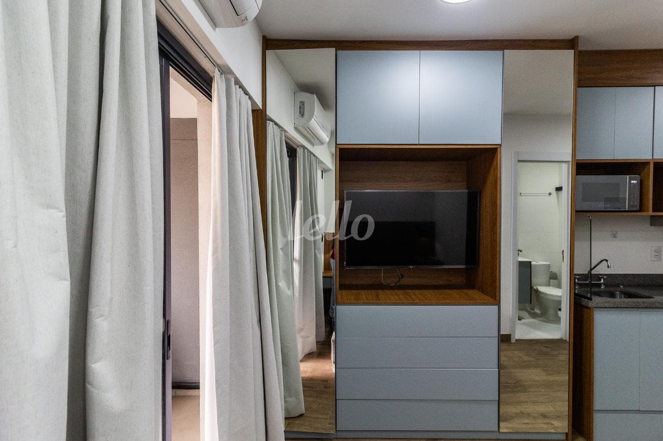 SALA de Apartamento com 25 m² em Brooklin Paulista - São Paulo