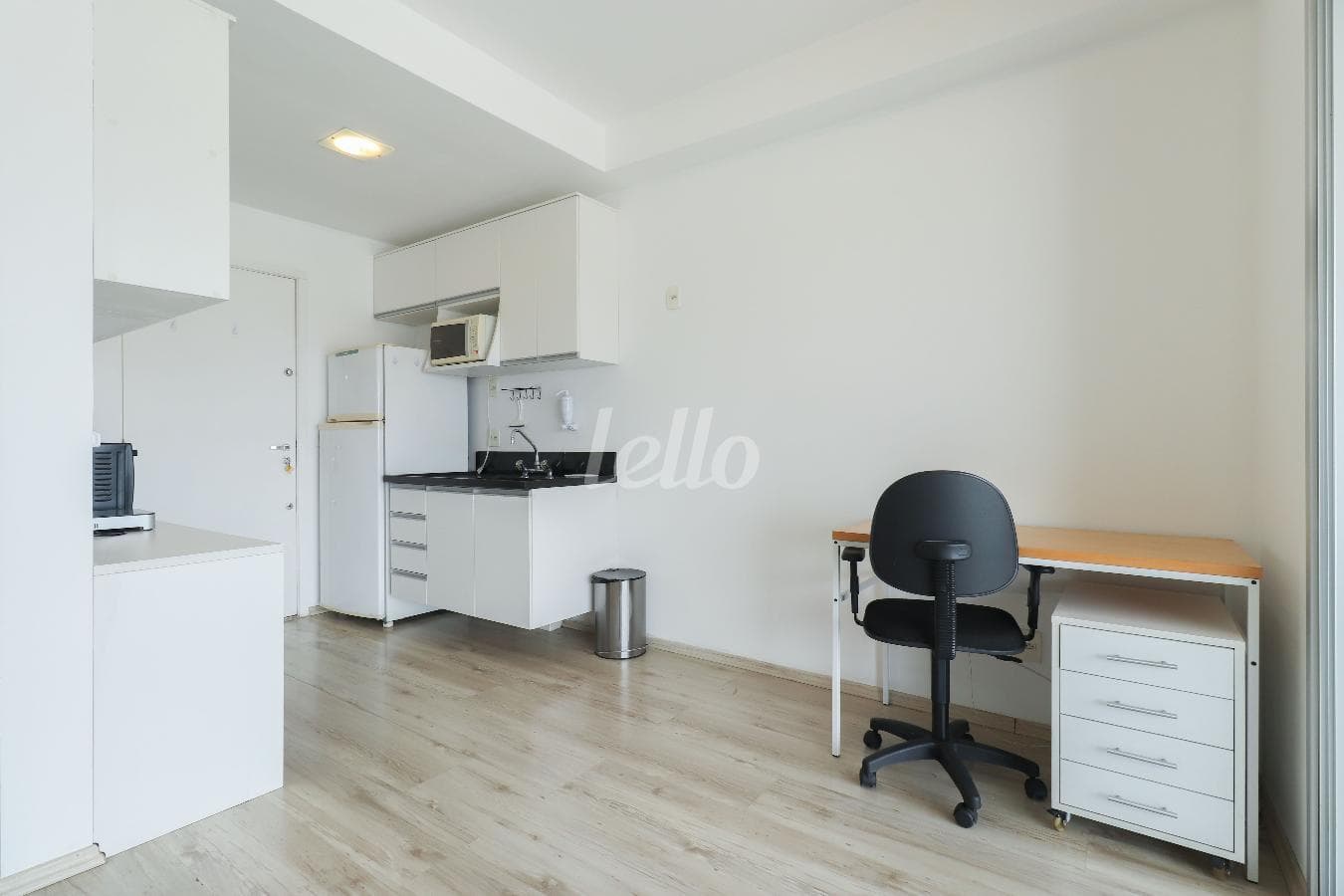 SALA de Apartamento Studio com 38 m² em Brooklin Paulista - São Paulo