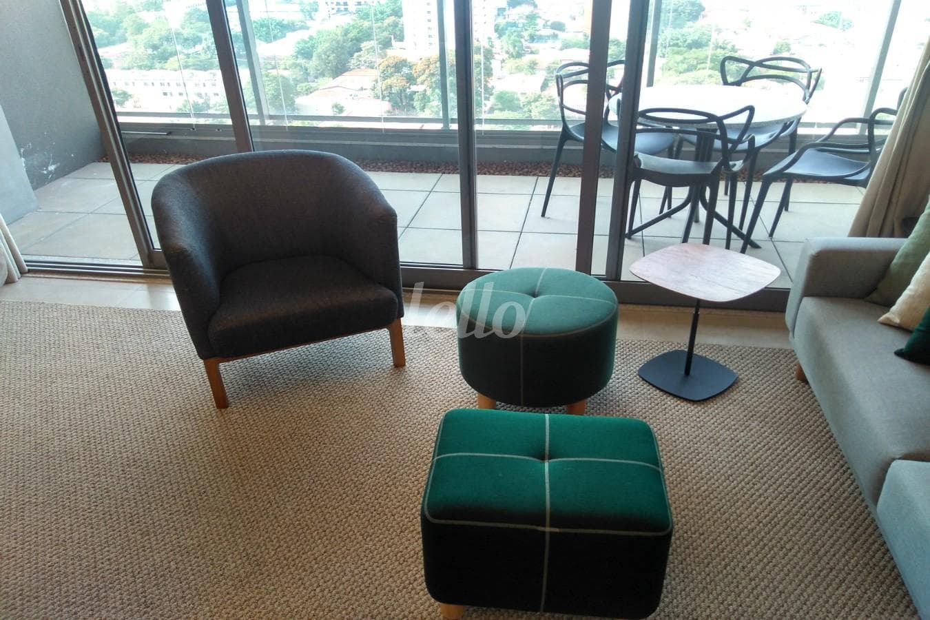 SALA DOIS AMBIENTES de Apartamento com 81 m² em Brooklin Paulista - São Paulo