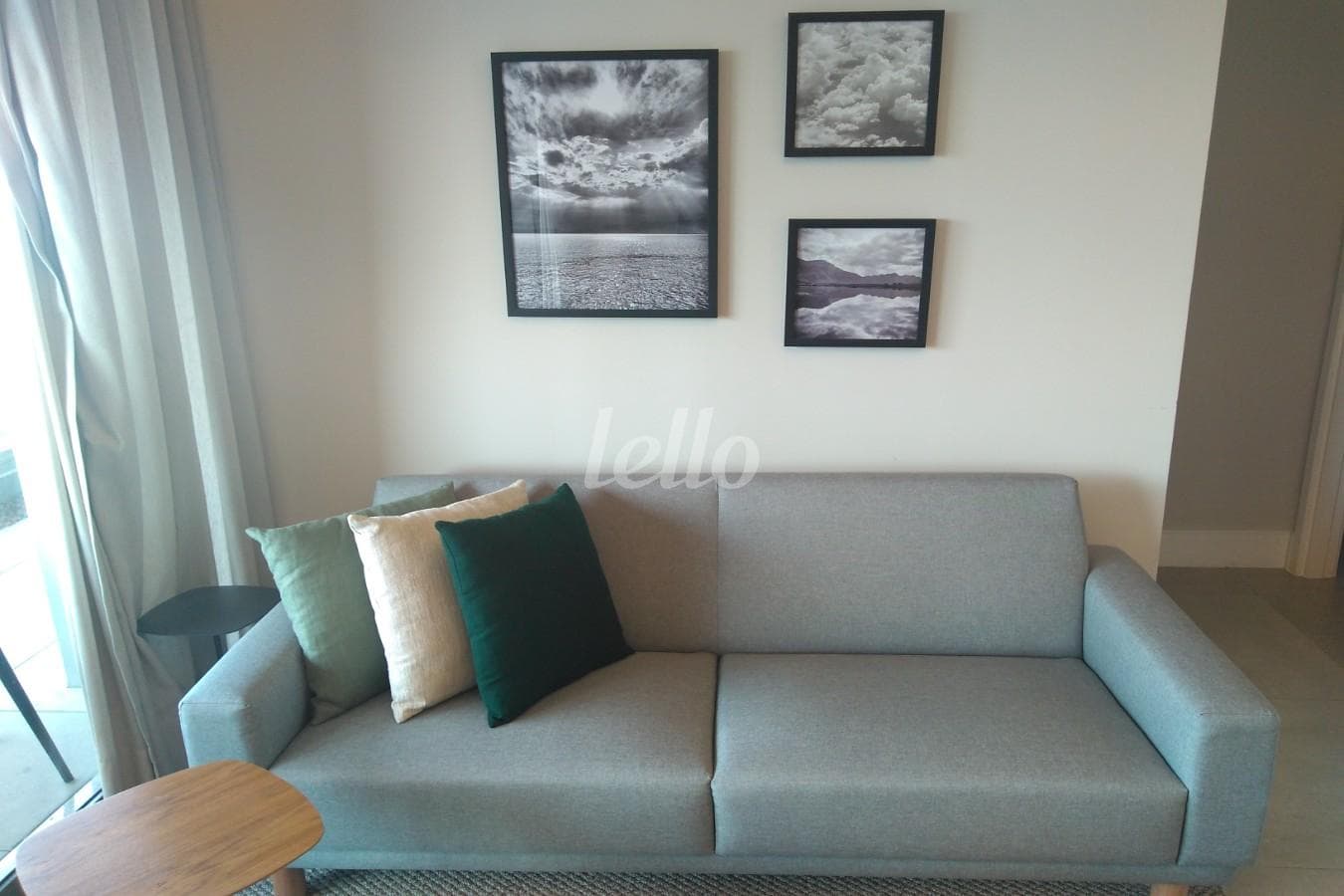 SALA DOIS AMBIENTES de Apartamento com 81 m² em Brooklin Paulista - São Paulo
