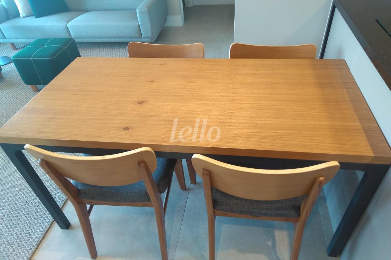 SALA DOIS AMBIENTES de Apartamento com 81 m² em Brooklin Paulista - São Paulo