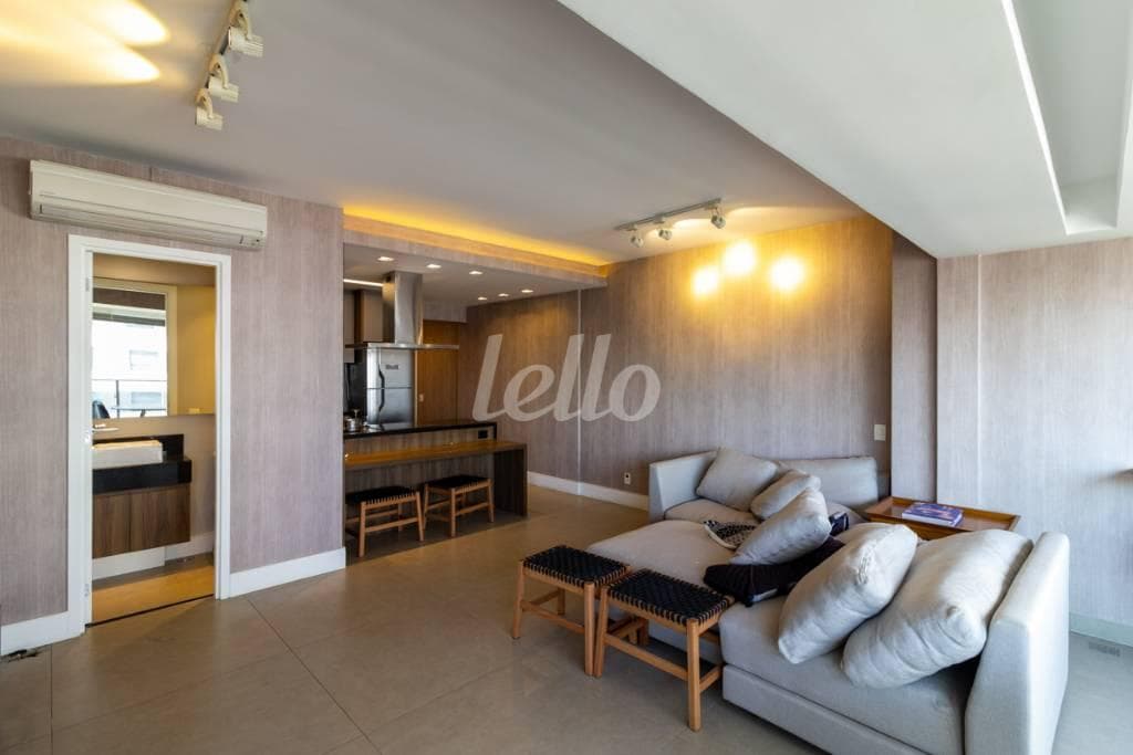 SALA de Apartamento com 85 m² em Brooklin Paulista - São Paulo