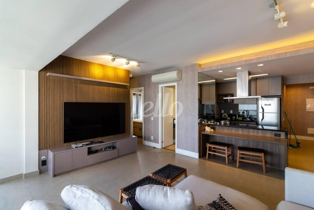 SALA de Apartamento com 85 m² em Brooklin Paulista - São Paulo